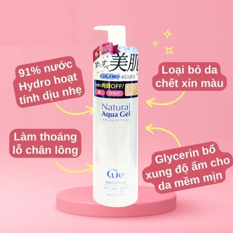 Tẩy Tế Bào Chết Cure Natural Aqua Gel White Conc Nhật Bản 250g