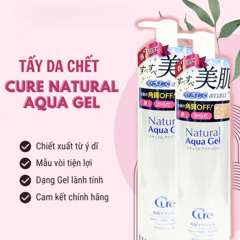 Tẩy Tế Bào Chết Cure Natural Aqua Gel White Conc Nhật Bản 250g