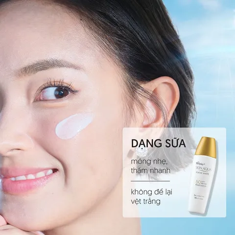 Kem chống nắng kiềm dầu Sunplay Skin Aqua Clear White Eco White Conc SPF50, PA++++ 25g, 55g