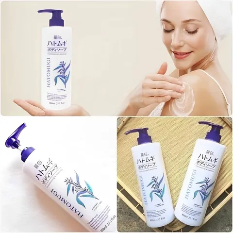 Sữa tắm dưỡng da Reihaku Hatomugi Body Soap Nhật Bản làm sáng, mềm mịn da - Chai 800ml