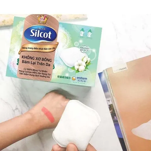 Bông trang điểm (bông tẩy trang) cao cấp Silcot Premium White Conc 66 miếng/hộp