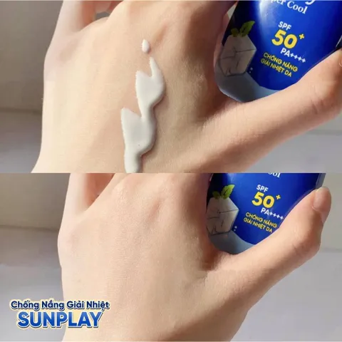 Kem chống nắng Sunplay mát lạnh dạng sữa Sunplay Super Cool SPF 50, PA++++ White Conc Tuýp 30g