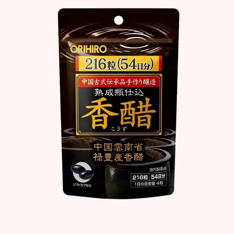 Viên Uống Giấm Đen Giảm Cân ORIHIRO Nhật Bản Bổ Sung Vitamin Giữ Dáng Túi 216 Viên