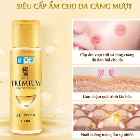 Nước hoa hồng Hada Labo Gokujyun Premium vàng 170ml Nhật Bản 846723