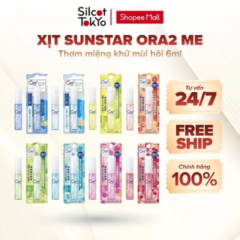Xịt thơm miệng khử mùi hôi Sunstar Ora2 Me White Conc 6ml