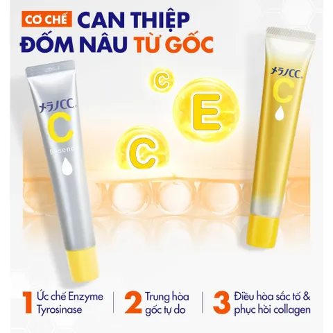 Tinh chất vitamin C dưỡng trắng, mờ thâm cao cấp Melano CC Premium Whitening Essence White Conc 20ml