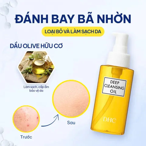 Dầu tẩy trang DHC Olive Deep Cleansing Oil 70ml sạch sâu tăng cường độ ẩm cho da