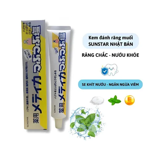 Kem đánh răng muối Sunstar White Conc Nhật Bản hơi thở thơm mát 170g