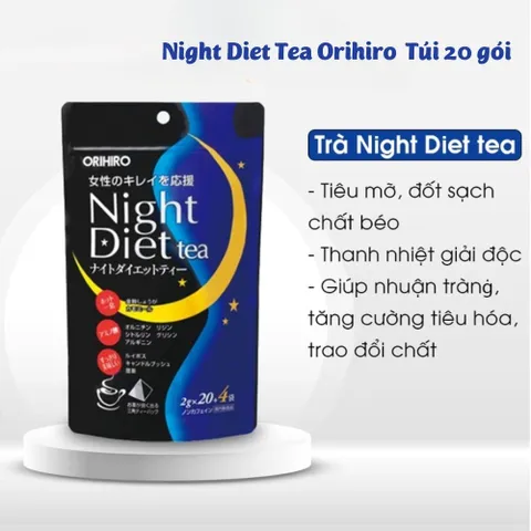 Trà Night Diet Tea Orihiro White Conc Nhật Bản