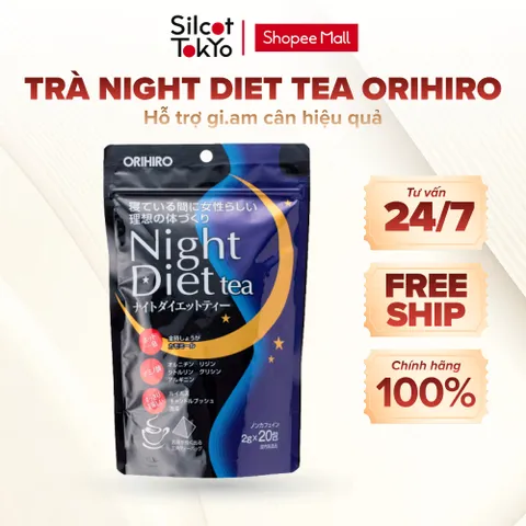 Trà Night Diet Tea Orihiro White Conc Nhật Bản