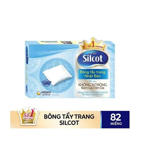 Bông trang điểm (bông tẩy trang) Silcot White Conc 82 miếng/hộp