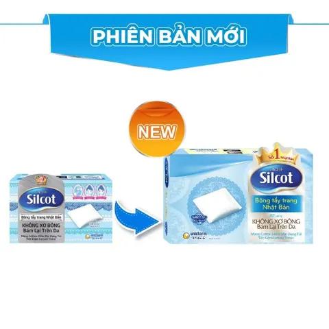Bông trang điểm (bông tẩy trang) Silcot White Conc 82 miếng/hộp