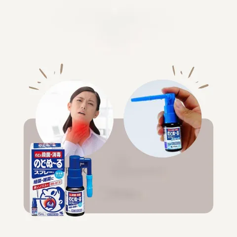 Xịt họng giảm ho rát họng Kobayashi White Conc Nhật Bản - Hộp 15ml