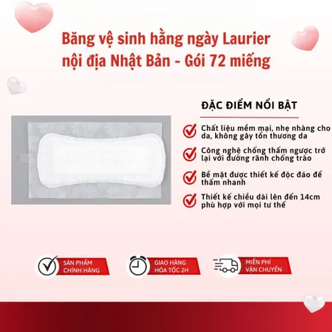 Băng vệ sinh Laurier Nhật Bản chính hãng nhiều loại