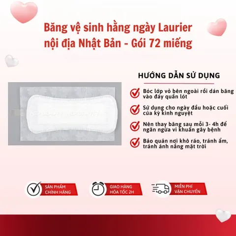 Băng vệ sinh Laurier Nhật Bản chính hãng nhiều loại