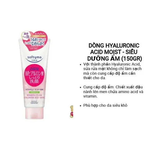 Sữa Rửa Mặt Kose Softymo Dưỡng Trắng Mềm Mịn Da White Conc Nhật Bản Tuýp 150g/ 190g