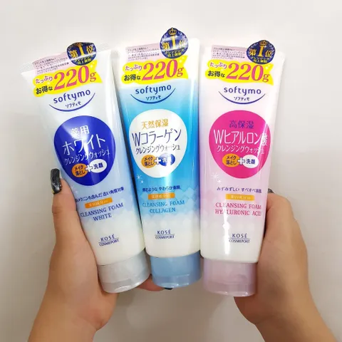 Sữa Rửa Mặt Kose Softymo Dưỡng Trắng Mềm Mịn Da White Conc Nhật Bản Tuýp 150g/ 190g