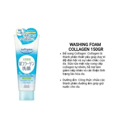 Sữa Rửa Mặt Kose Softymo Dưỡng Trắng Mềm Mịn Da White Conc Nhật Bản Tuýp 150g/ 190g