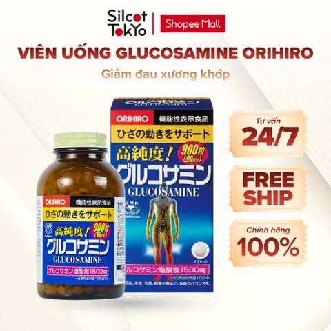 Viên uống bổ sung Glucosamine Orihiro Nhật Bản giảm đau xương khớp - Hộp 900 viên, 950 viên
