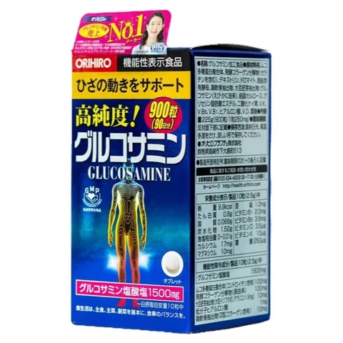 Viên uống bổ sung Glucosamine Orihiro Nhật Bản giảm đau xương khớp - Hộp 900 viên, 950 viên