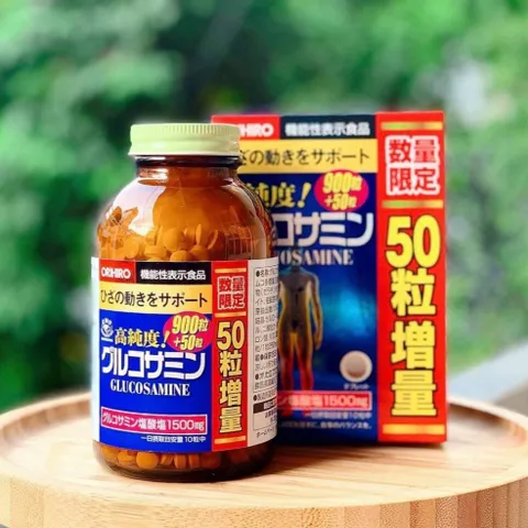 Viên uống bổ sung Glucosamine Orihiro Nhật Bản giảm đau xương khớp - Hộp 900 viên, 950 viên