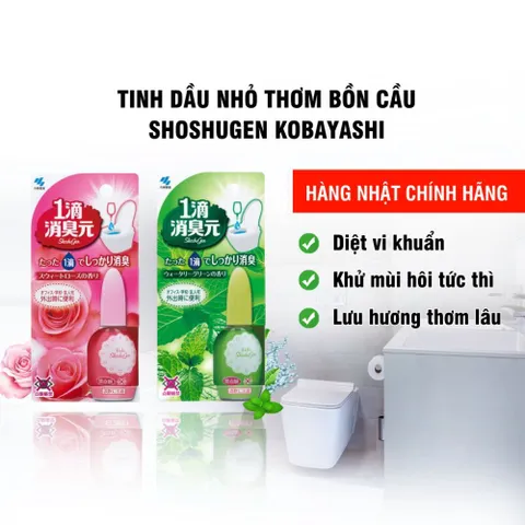 Tinh dầu nhỏ thơm bồn cầu Iteki Shoshugen Kobayashi Nhật Bản 20ml