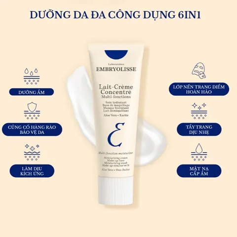 Sữa Dưỡng Ẩm Siêu Phục Hồi Embryolisse Lait Creme Concentre 5ml - 30ml - 75ml