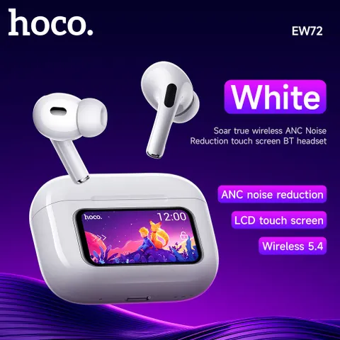 Tai Nghe Hoco EW72 Lite Soar Có Màn Hình LED Cảm Ứng Chống Ồn ANC Pin Bền Bluetooth 5.4 Mới Nhất (P130706)