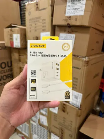 Bộ sạc Pisen Chính hãng 65W GAN 4 cổng (P130576)