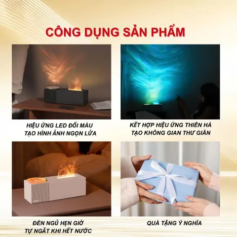 Máy xông tinh dầu thiên hà A10, máy khuếch tán tinh dầu có đèn LED 7 màu RGB decor phòng ngủ chill (P129779)