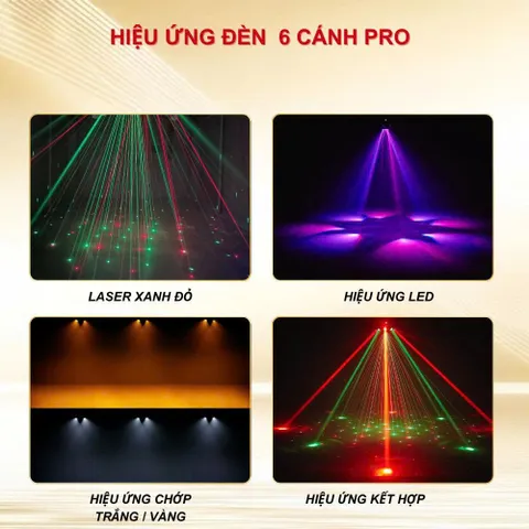 Đèn xoay sân khấu 8 cánh 28 mắt bản mới THT SHOP đèn LED treo trong nhà ngoài sân vườn quán karaoke (P129775)
