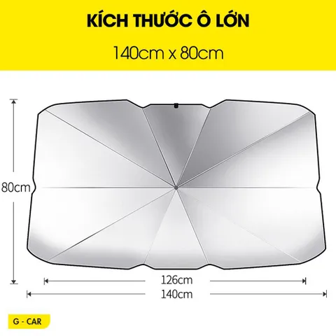 Ô Dù Che Nắng Ô Tô Kính Lái GCAR Cao Cấp Cho xe SUV - BÁN TẢI - CUV - MPV - SEDAN  giúp Chống Nóng C (P129533)
