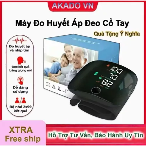 Máy đo huyết áp cổ tay XO RS02 sạc pin tiện lợi (P128970)