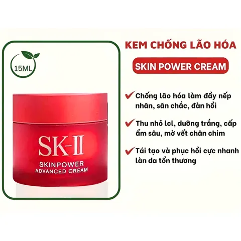 Kem dưỡng da chống lão hóa mini SK-II Skinpower Cream Nhật Bản 15g