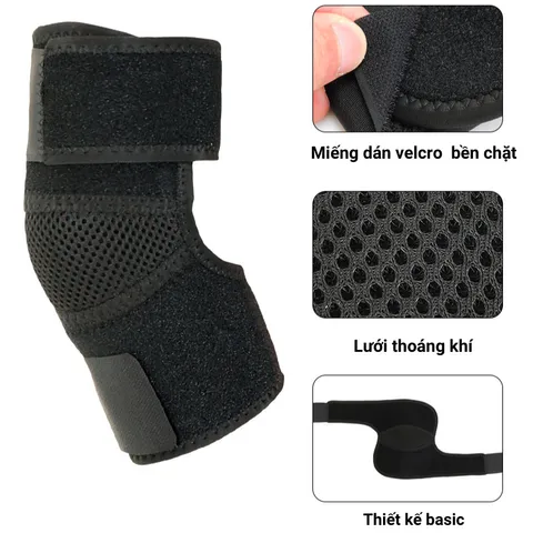 Bó Khuỷu Tay Thể Thao Giảm Chấn – Bảo Vệ Khuỷu Tay ROVIX SPORT (P128124)