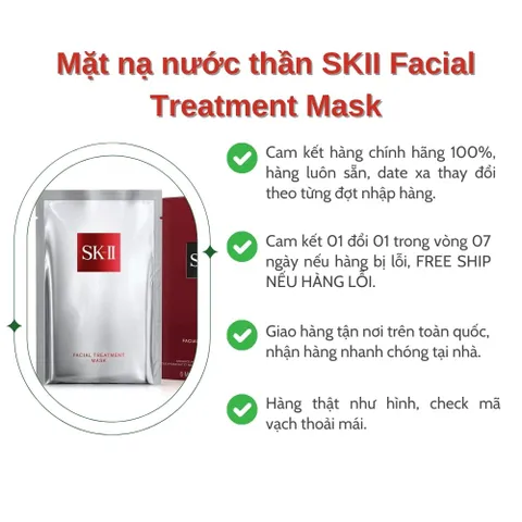 Mặt nạ nước thần SK-II Facial Treatment Mask chống lão hóa làn da tươi trẻ