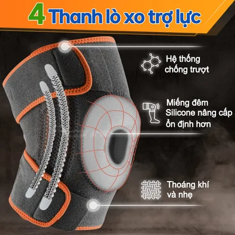 Bó Gối Thể Thao Lò Xo ROVIX SPORT (P128010)