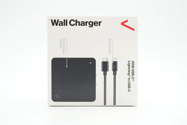 Bộ sạc nhanh 45W Verizon (Mỹ) kèm cáp C to C dài 2M, sạc nhanh PPS/PD/QC - Không bảo hành cáp đi kèm (P128006)
