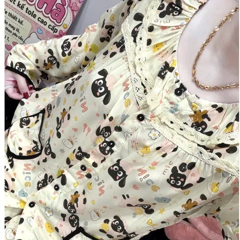 {Hàng mới về}Bộ ngủ mặc nhà tiểu thư F21