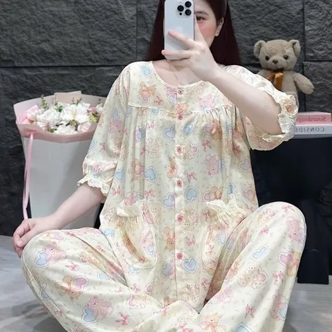 {Mẫu mới} Bộ ngủ tiểu thư F21 phối nơ