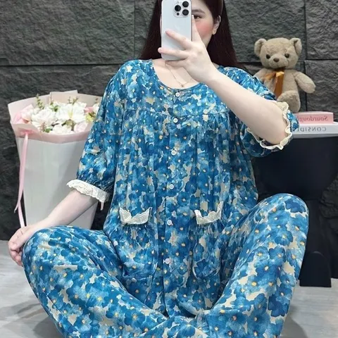 {Mẫu mới} Bộ ngủ tiểu thư F21 phối nơ