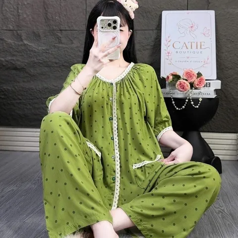 Bộ ngủ tole tay ngắn F21