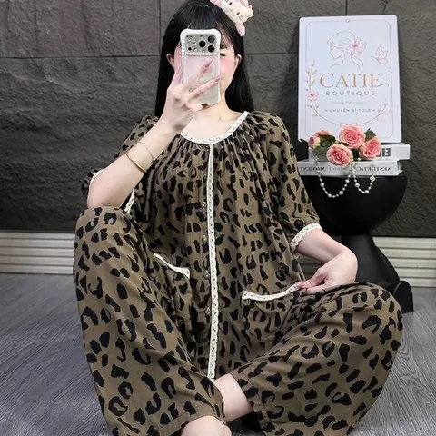 Bộ ngủ tole tay ngắn F21