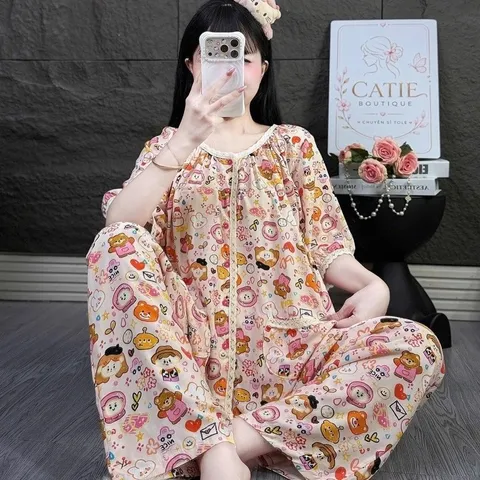 Bộ ngủ tole tay ngắn F21