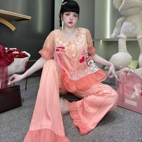 {Mẫu mới về} Bộ ngủ mặc nhà sang lụa mịn