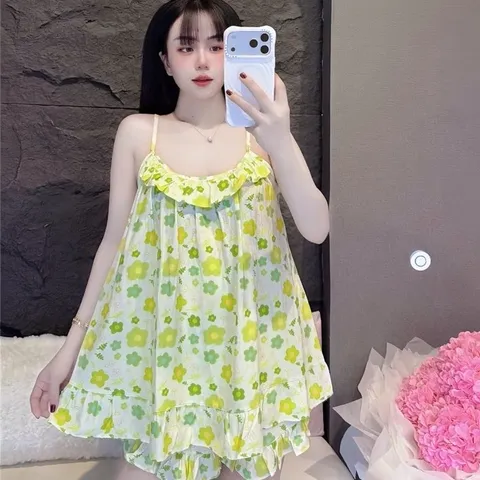{Mẫu mới} Đùi hai dây mặc nhà