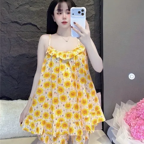 {Mẫu mới} Đùi hai dây mặc nhà