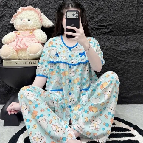 {Mẫu mới} Tay ngắn thắt nơ