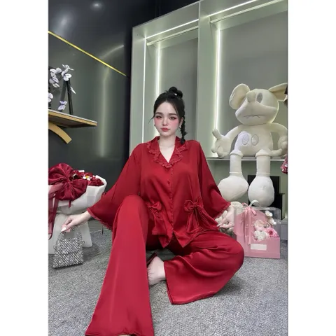 Bộ ngủ mặc nhà pijama trơn