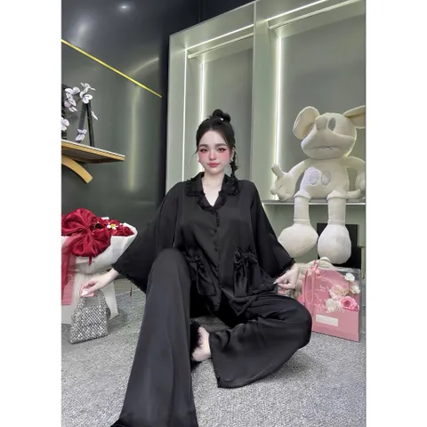 Bộ ngủ mặc nhà pijama trơn